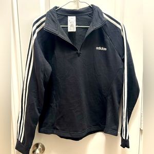 adidas Women's Essentials 3-Stripes Quarter Zip Fleece